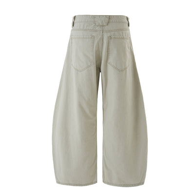 Loose Fit Straight Leg Patchwork Casual Comfort Pants