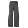 Vintage Washed Workwear Wide-Leg Relaxed Cargo Pants