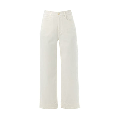 Risen Jeans Straight-Leg Washed Ankle Jeans