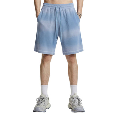 Retro Bleached Ombre Streetwear Loose Fit Bermuda Shorts