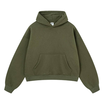Vintage Acid Washed Thick Hooded Sweatshirt