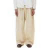 Solid Tint Linen-Blend Barrel Pants
