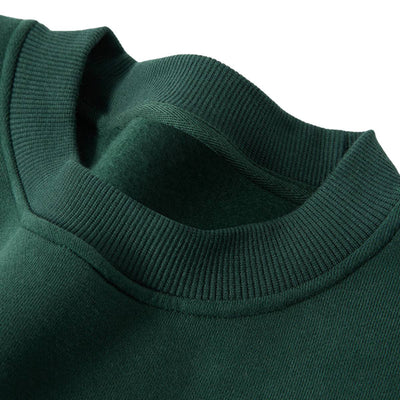 Heavyweight Fleece Boxy Drop ShoulderCrew Neck Sweatshirt