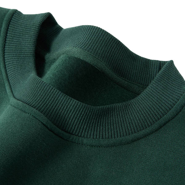 Heavyweight Fleece Boxy Drop Shoulder  Crew Neck Sweatshirt