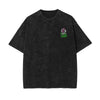 Never Look Back Graffiti Graphic Washed Tee-INNBLAC