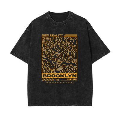 Brookly Vintage Urban Streetwear Graphic Tee-INNBLAC