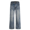 Men's Mid-Rise Straight-Leg Washed Denim Pants – Vintage Casual