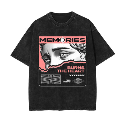 Memories Urban Streetwear Graphic Tee-INNBLAC