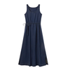 Floral Print Denim Spaghetti-Strap Dress