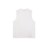 Distressed Raw Hem Patchwork Acid Wash Sleeveless Tank Tee