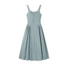 Vintage Washed Denim Slip Mididress