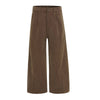 Ins Style Washed Corduroy Striped Relaxed Wide Leg Pants
