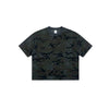 Vintage Camo Burnout Graphic Oversized Cotton Tee