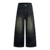 Washed Structured Heavy-Duty Straight-Leg Carpenter Jeans
