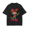 Thug Life Energy Graphic Washed Tee-INNBLAC