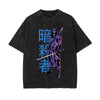 Urban Ninja Stone Wash Graphic Tee-INNBLAC