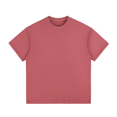Crew Neck Washed Cotton T Shirt 260gsm