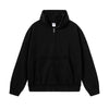 Washed Raw Edge Double Slider Zip Hoodie