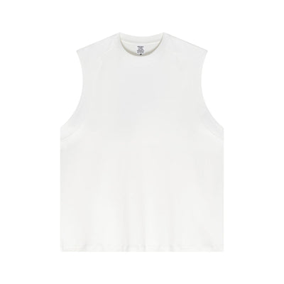 Panelled Back Seam Sleeveless T-Shirt