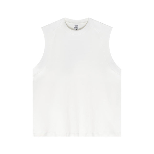 Panelled Back Seam Sleeveless T-Shirt