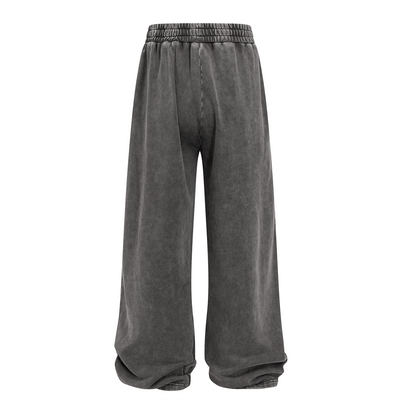 Vintage Wash Cotton Patchwork Sweatpants