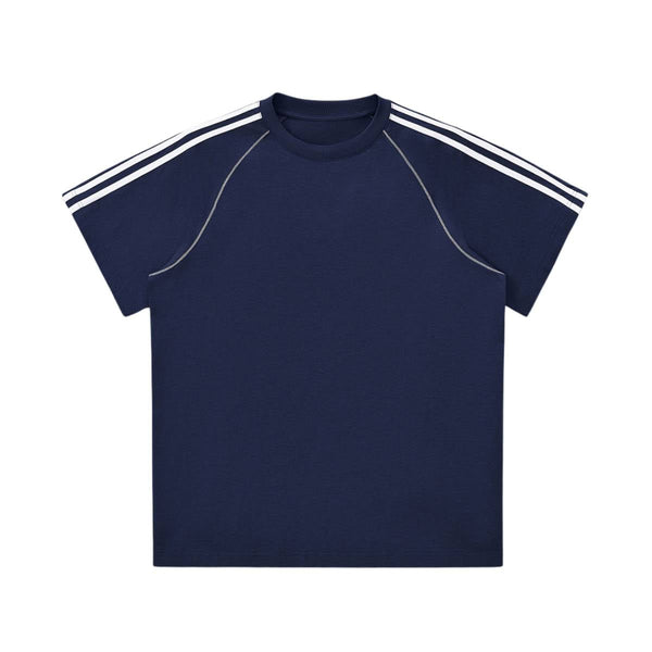 Heavyweight Cotton Colorblock Streetwear T-Shirt
