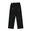 Paint Splatter Distressed Relaxed Baggy Cotton Pants