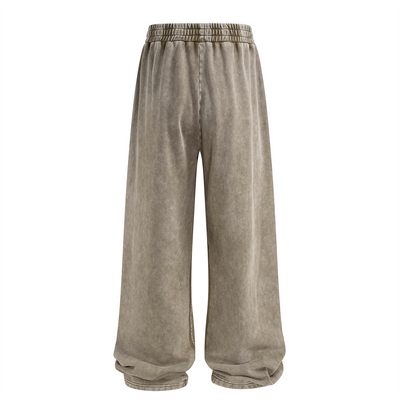 Vintage Wash Cotton Patchwork Sweatpants