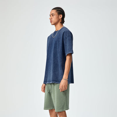 Stone Wash Loose Fit T Shirt 250gsm