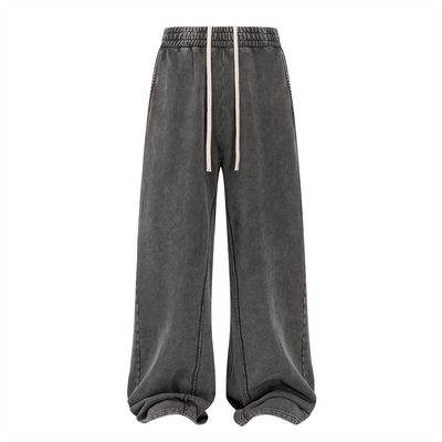 Vintage Wash Cotton Patchwork Sweatpants