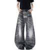 Butterfly Stud Barrel Leg Denim Jeans