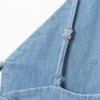Spaghetti Straps Bow Denim Maxi Dress