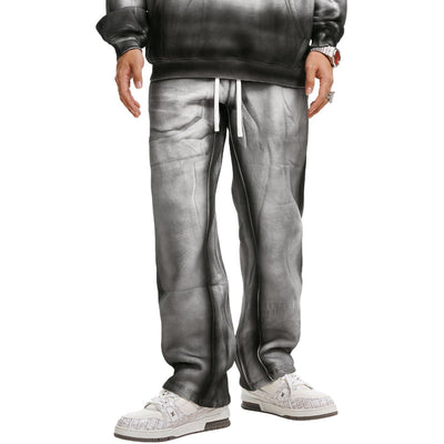 Washed Gradient Baggy Sweatpants-INNBLAC Fashion Apparel