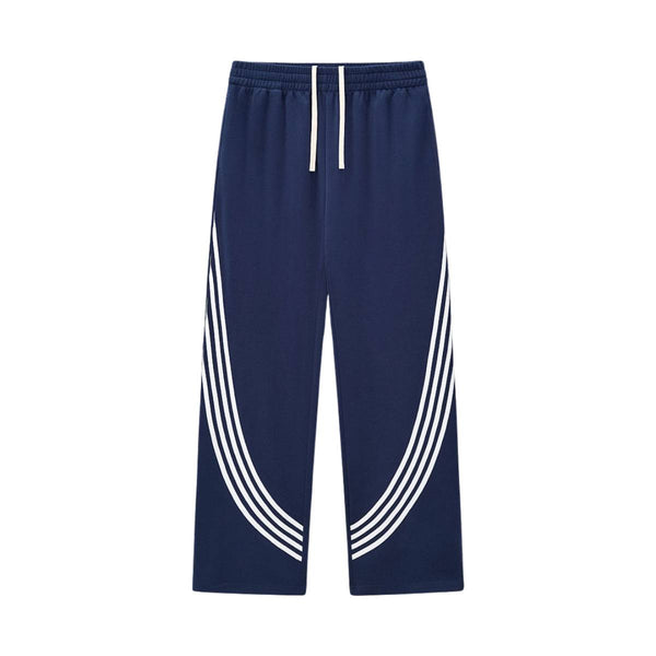 Retro Varsity Stripe Baggy Pants