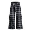 Vintage Hip-Hop Plaid High-Street Baggy Wide-Leg Trousers