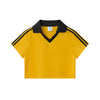 Contrast Panel Y2K Athletic Crop Tee