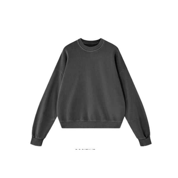 Vintage Washed Terry Crewneck Streetwear Sweatshirt
