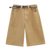 Women's Solid Color Bermuda Denim Shorts
