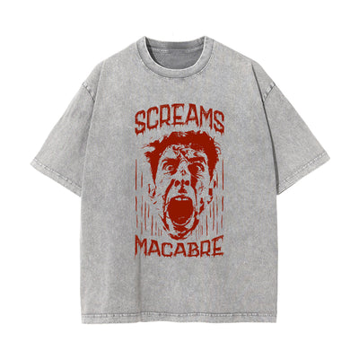 Screams Streetwear Stone Wash Graphic Tee-INNBLAC