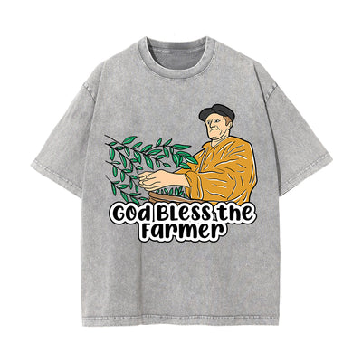 God Bless the Farmer Graphic Tee-INNBLAC