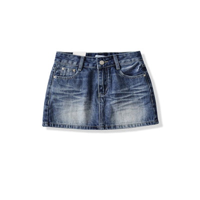 Women's Vintage Denim Mini Skirt