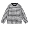 Vintage Dirty Dye Raglan Stripe Long Sleeve Tee
