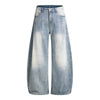 Vintage Fade Sculptural Barrel Leg Denim Jeans