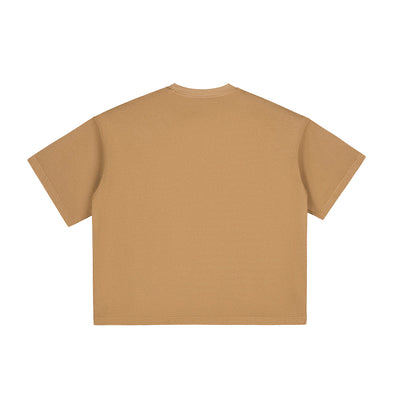 Washed Cotton Boxy T Shirt 260gsm
