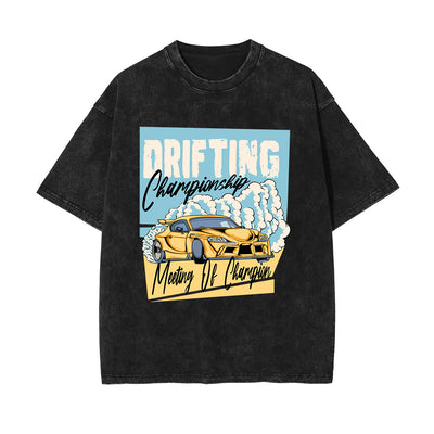 Drifting Championship Drift Car Graphic Tee-INNBLAC
