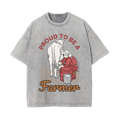 Proud To Be A Farmer Graphic Tee-INNBLAC