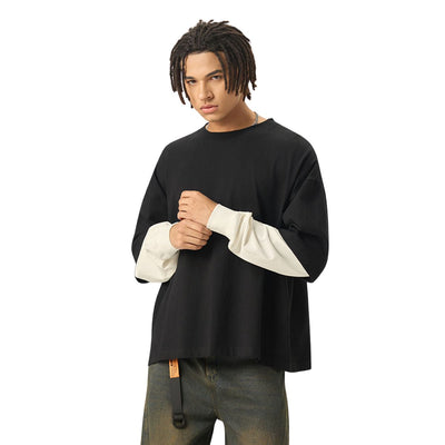 Boxy Fit Two-Layer Sleeve T-Shirt 8.4oz