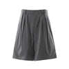 Vintage Pleated Wide Leg Cropped Trousers