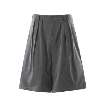 Vintage Pleated Wide Leg Cropped Trousers