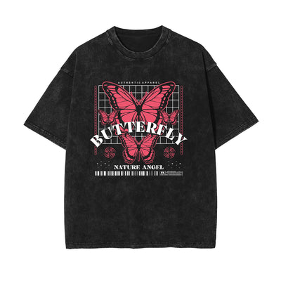 Butterfly Streetwear Graphic Tee-INNBLAC